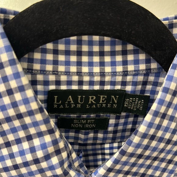 Ralph Lauren Checkered Button Down Shirt - Picture 3 of 4